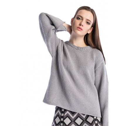  Women sweater Loop Grey